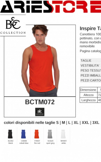 Canotta Cotton BCTM072 Man