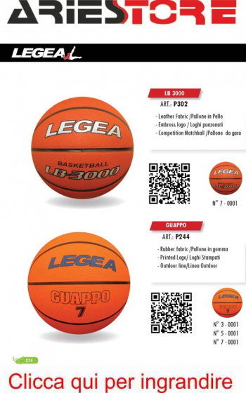Basket LB3000 Ball Legea