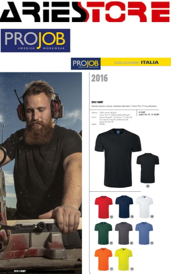 T-shirt da Lavoro Projob 2016